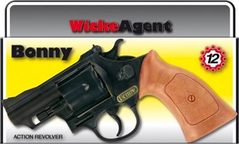12-зарядный игрушечный револьвер Sohni-Wicke Bonny. Длина 23,8 см. Пистоны. Пластик, металл. От 6 лет. 27726906