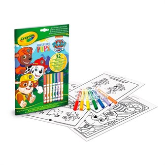 Crayola Paw Patrol Набор: Раскраска + Смываемые фломастеры 7 шт. 109291556