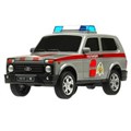 Машина пластик свет-звук LADA 4x4 URBAN РОСГВАРДИЯ 19,5 см, 2 кноп, ин, кор. Технопарк URBANBLACK-20PLROS-GY