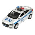 Машина металл свет-звук HYUNDAI ELANTRA ПОЛИЦИЯ 12 см, двер, багаж, ин, кор. Технопарк ELANTRA-12SLPOL-SR