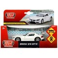 Машина металл BMW z-4 gt3, 11,3 см, двери, инерция, белый, кор. Технопарк 67315 (96)