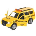 Машина металл MITSUBISHI pajero ТАКСИ 12 см, двери, багаж, инерц. кор. Технопарк SB-17-61-MP(T)-WB