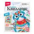 Набор для творчества Квиллинг Панно Совушка Квл-023 Lori 377-033