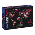 Пазл 2000 эл. Flower map.Premium 25846 832-945