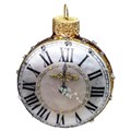 Елочное украшение Часы круглые h-7,5 см АУ-169 751-488