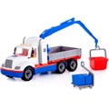 Автомобиль Майк кран с манипулятором (бело-синий) (в сеточке) 94308 П-Е 430-117