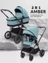 Коляска 2 в 1 Mowbaby Amber Mint 4670078656162