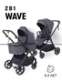Коляска 2 в 1 Rant Basic Wave Graphite 4670078663450