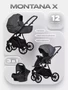 Коляска 3 в 1 Riko Basic Montana X 53 Dark grey 5907729455737