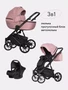 Коляска 3 в 1 Riko Basic Montana 05 светло-розовый 5907729451999