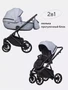 Коляска 2 в 1 Riko Basic Montana Ecco 23 Grey 5907729454242