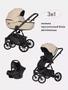 Коляска 3 в 1 Riko Basic Montana Ecco 15 ivory beige 5907729452057