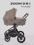Коляска 3 в 1 Mowbaby Zoom PU Mocca 4670078668653