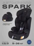 Автокресло Rant Basic Spark 1/2/3 (9-36 кг) Black 4670078627766
