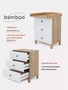 Комод пеленальный Rant Bamboo 60/3 Cloud white 4670078626714