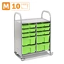 SS010M Мобильный стеллаж M с 10 контейнерами SS010M