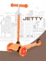 Самокат 3-колесный Rant Jetty Orange 4670078657237