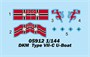 05912  флот  DKM Type VII-C U-Boat  (1:144) 9580208059129