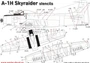 UR48150  декали  A-1H Skyraider stencils (black)  (1:48) 2000002148463