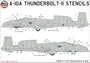 UR48172  декали  A-10A Thunderbolt stencils  (1:48) 2000002140139