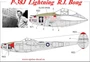 UR4843  декали  P-38J Lightning R.I. Bong, with stencils  (1:48) 2000002140993