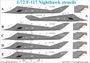 UR72190  декали  F-117A Stencils  (1:72) 2000002141341