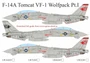 UR72285  декали  F-14 Tomcat VF-1 Wolfpack Pt.1  (1:72) 2000002172598
