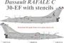 UR72314  декали  Dassault Rafale C (30-EF)  (1:72) 2000002198017