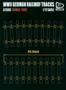A72003D  наборы для диорам  WWII German Railway Tracks Double Pack  (1:72) 2000002047834
