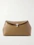 Клатч T-Lock из текстурированной кожи TOTEME, хаки 47323638