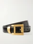 Кожаный ремень VERSACE, черный 47346107