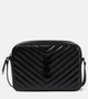 Кожаная сумка через плечо Lou Camera Saint Laurent, черный 2108229