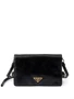 Кожаная сумка Prada через плечо, черный 15678563