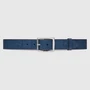 Ремень Gucci Rubber Effect Leather, синий 8767531