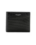 Кошелек Saint Laurent Matte Croc Billfold, черный 6081377