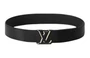 Ремень мужской Louis Vuitton Leather, черный 13995050