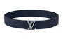 Мужской ремень Louis Vuitton, темно-синий 10443805