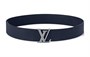 Мужской ремень Louis Vuitton, темно-синий 10443805