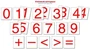 Счетный материал. Набор из 20 карточек. Цифры, математические знаки (Математические ступеньки, 5-6 лет, 6-7 лет) 638080240