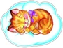 ФМ-9537 Плакат вырубной А4. Котенок спит на облаке (с блестками в лаке) - Математические ступеньки, 3-4 лет 1211354645
