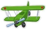 ФМ-10364 Плакат вырубной А4. Самолетик военный (с блестками в лаке) 668685446