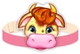 МА-9384 Маска-ободок.Теленок - группа Животные 2029679316