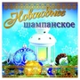 ШН-9021 Наклейки на подарки. Новогоднее шампанское (95х95 мм) 881435875