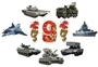 *КМ-17269 Комплект украшений на скотче. Военная техника. 9 мая (10 фигурок) 1034103747