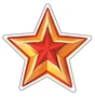 М-17099 Вырубная фигурка. Звезда патриотическая (двухсторонняя, для аппликаций) 964449813