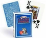 Карты "Modiano Texas Poker" 100% plastic 2 jumbo index blue 1074873974