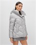 Куртка зимняя женская из овчина стильная и модная серого цвета 7348Sr 1193665027