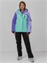 Горнолыжная куртка женская зимняя бирюзового цвета 16_1Br 559548173