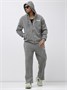 Спортивный костюм мужской демисезонный на флисе серого цвета 328Sr 1318438990