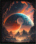 Тетрадь 170х203, 48 л. скрепка COSMIC LANDSCAPE 1812363779